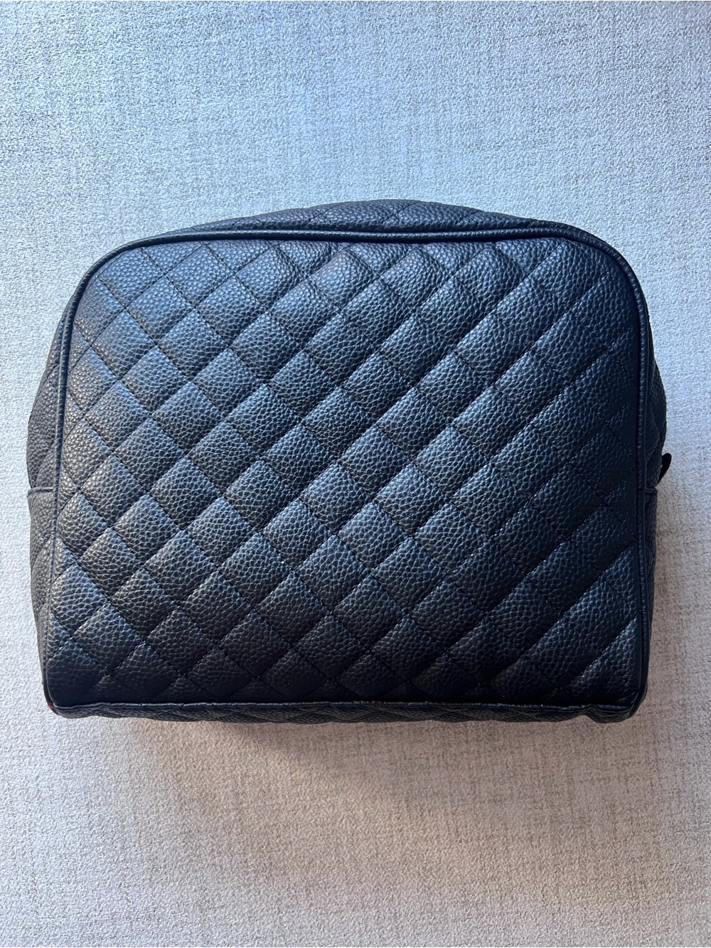 Bebe Large Quilted Cosmetic Pouch - Picture 2 of 3